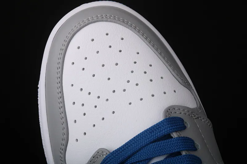 All categories Air Jordan Jordan series basketball shoes Air Jordan 1 Low Air Jordan 1 Low Shadow AJ1 Joe 1 gray blue and white first layer low-top cultural and leisure sports sneakers 553558-103